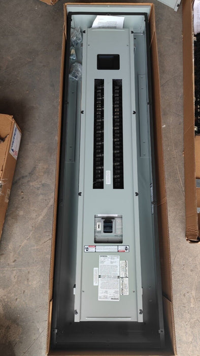 PANELBOARD SIEMENS, 400 AMP, 480Y/277V, MLO (w/ Used MAIN Breaker), 3PH/4W, 54Sp, NEMA 3R, 74 Inch, P1E54MC400AT