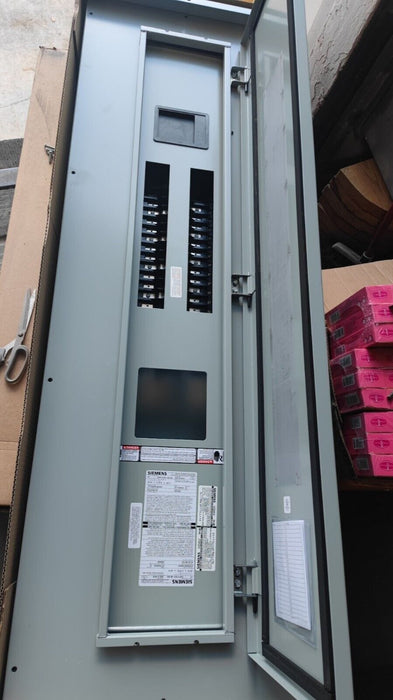 PANELBOARD SIEMENS, 400 AMP, 480Y/277V, MLO, 3PH/4W, 30Sp, NEMA 3R/12 Enclosure, 62 Inch, P1E30MC400AT