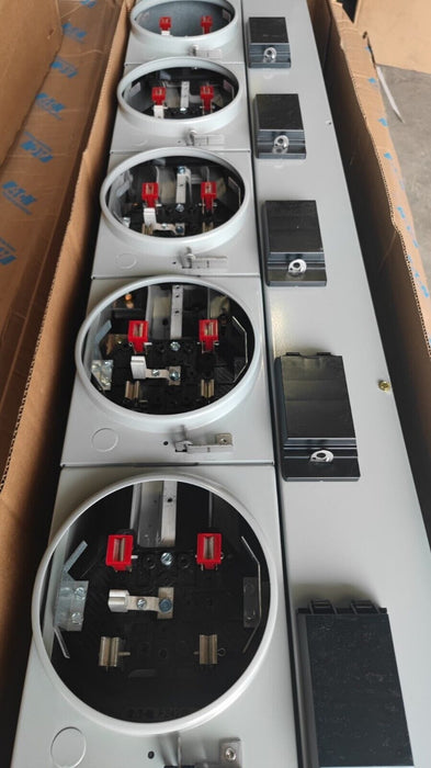 Meter Box EATON 3MM512RRL, 125A-800A, Indoor/Outdoor, 5 Sockets 3P In - 1P Out, 120-208V