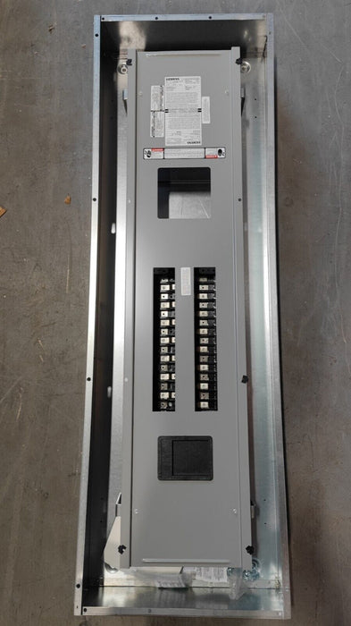 PANELBOARD SIEMENS, 400 AMP, 240V / 120V, MLO, 1PH/3W, 30Sp, SINGLE PHASE, Box + Cover, 62 Inch, P1A30MC400AT