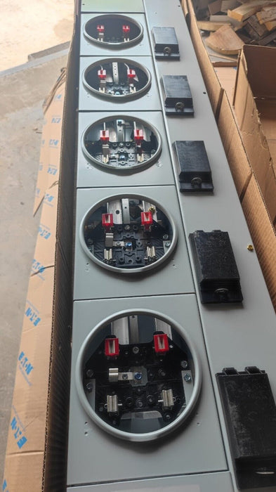 Meter Box EATON 3MM512R 125A-800A, Indoor/Outdoor, 5 Sockets 3P In - 1P Out, 120-208V