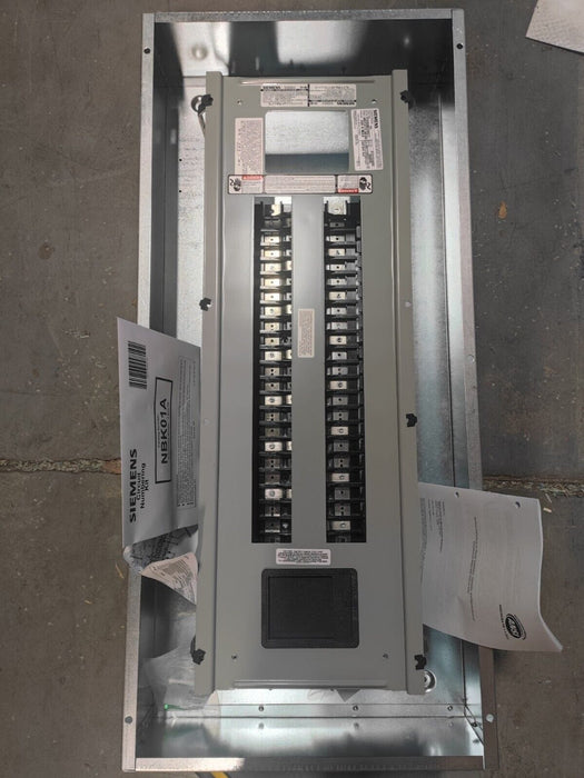 PANELBOARD SIEMENS, 250 AMP, 480Y / 277V, MLO, 3PH/4W, 42Sp, Box + Cover NEMA 1, 44 Inch, P1E42MC250AT