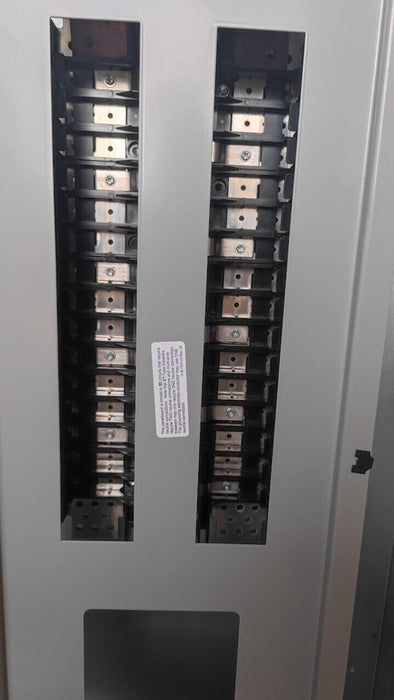 PANELBOARD SIEMENS, 400 AMP, 240V/120V, w/ USED MAIN Breaker, 1PH/3W, 30Sp, SINGLE PHASE, Enclosure Cover, 62 Inch, P1A30MC400AT