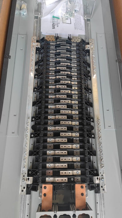 PANELBOARD SIEMENS, 400 AMP, 240/120V, MLO (w/ USED MAIN Breaker), 1PH/3W, 54Sp, NEMA 3R Outdoor Enclosure, 74 Inch, P1A54MC400AT
