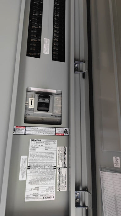 PANELBOARD SIEMENS, 400 AMP, 208Y/120V, MLO (w/ Used MAIN Breaker), 3PH/4W, 54Sp, NEMA 3R Outdoor, 74 Inch, P1X54MC400AT