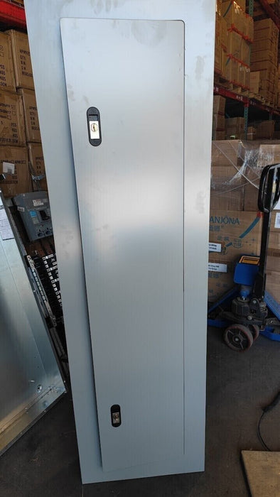PANELBOARD SIEMENS, 400 AMP, 240V/120V, w/ Used Main Breaker, 1PH/3W, 42Sp, SINGLE PHASE, Enclosure Cover, 68 Inch, P1A42MC400AT