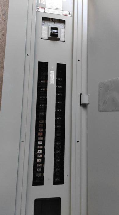 PANELBOARD SIEMENS, 400 AMP, 240/120V, MLO (w/ USED MAIN Breaker), 1PH/3W, 54Sp, NEMA 1 Indoor, 74 Inch, P1A54MC400AT