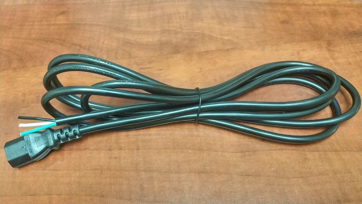 Pigtail Power Cord C13 to 3C, 10FT, 18AWG, 10A, 125/300V