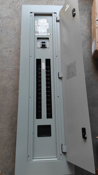 PANELBOARD SIEMENS, 400 AMP, 240/120V, MLO (w/ USED MAIN Breaker), 1PH/3W, 54Sp, NEMA 1 Indoor, 74 Inch, P1A54MC400AT