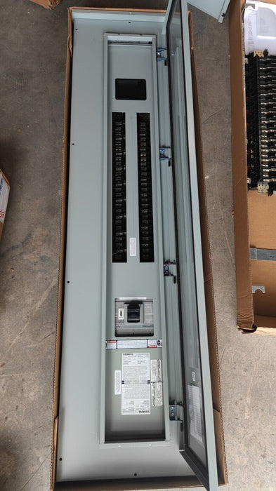 PANELBOARD SIEMENS, 400 AMP, 480Y/277V, MLO (w/ Used MAIN Breaker), 3PH/4W, 54Sp, NEMA 3R, 74 Inch, P1E54MC400AT