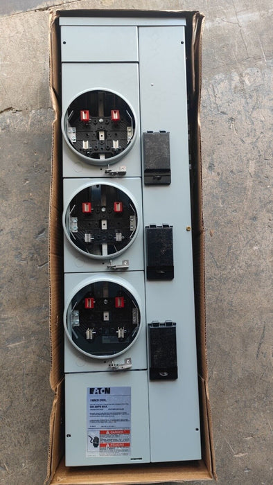 Meter Box EATON 1MM312RRL, 800A, 3 Sockets, 3P In - 1P Out, 120V-240V, Indoor/Outdoor