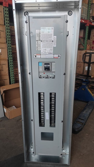 PANELBOARD SIEMENS, 400 AMP, 480Y/277V, MLO (w/ USED MAIN Breaker), 3PH/4W, 30Sp, Enclosure Cover, 62 Inch, P1E30MC400AT