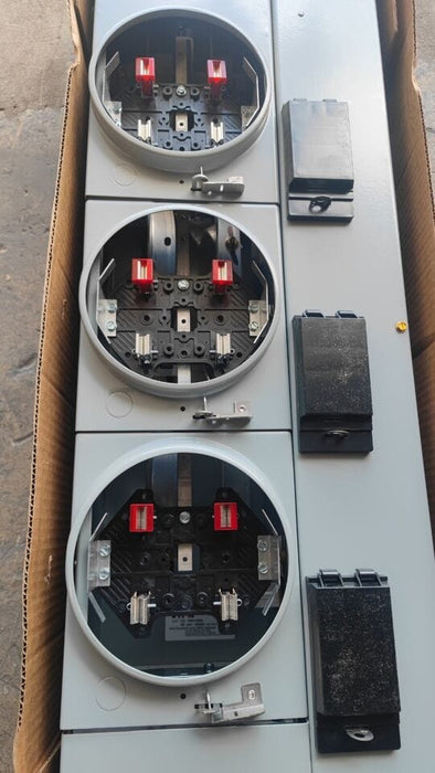 Meter Box EATON 1MM312RRL, 800A, 3 Sockets, 3P In - 1P Out, 120V-240V, Indoor/Outdoor
