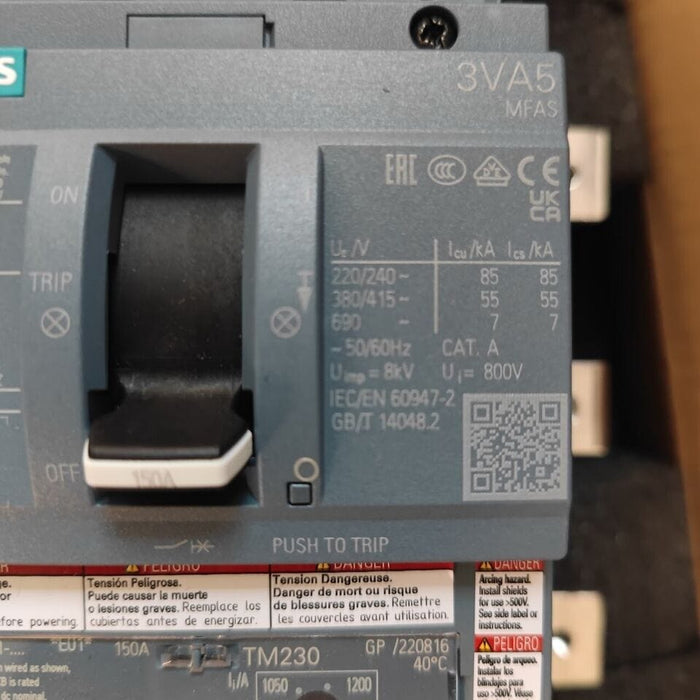 Main Breaker Kit Siemens MBKVAM3150A, 150A, 3-Phase