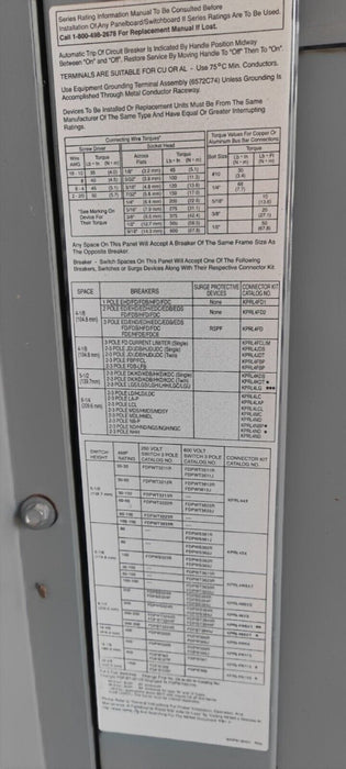 Switchboard/Panelboard EATON POW-R-LINE PRL-C, 800 AMP, 480Y/277V, 3PH/4W, NEMA 3R