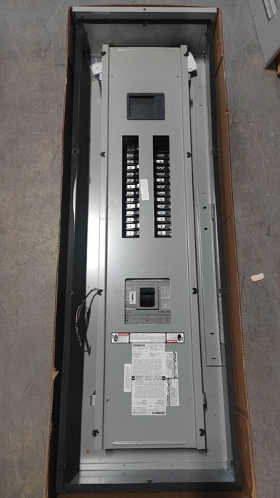 PANELBOARD SIEMENS, 400 AMP, 208Y/120V, 3PH/4W, 30Sp, (w/ USED Main Breaker), Nema 3R Outdoor, 62 Inch