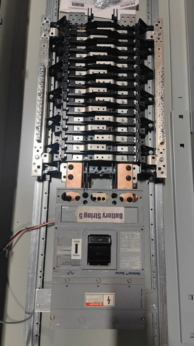 PANELBOARD SIEMENS, 400 AMP, 240V/120V, 1PH/3W, 30Sp, (w/ USED Main Breaker), Nema 3R Outdoor, 62 Inch, P1A30MC400AT